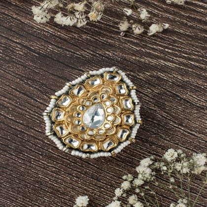 vivinia BY VIDHI MEHRA Saadgi Womens Kundan, Polki Ring - VR036