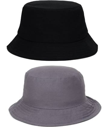 Zacharias - Multi Color Cotton Men's Hat ( Pack of 2 )