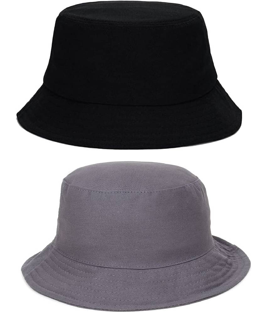 Zacharias - Multi Color Cotton Men's Hat ( Pack of 2 )