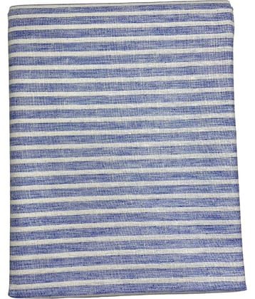 Maharaja Navy Blue Cotton Blend Men's Unstitched Kurta ( Pack of 1 )
