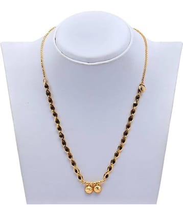 shankhnaad  golden black mala mangalsutra(2 bowl)-10023