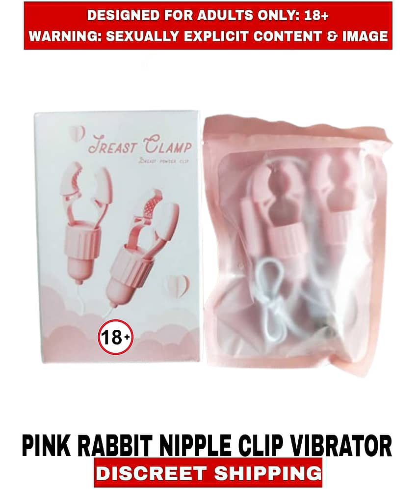 Adult Usage Toys Pink Rabbit Nipple Clip USB Vibrator For Women