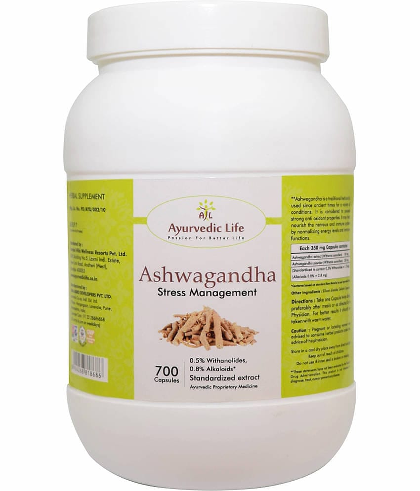 Ayurvedic Life Ashwagandha Capsule 700 no.s Pack Of 1