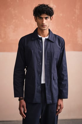 OXFORDSHIRE SHACKET-NAVY-XS