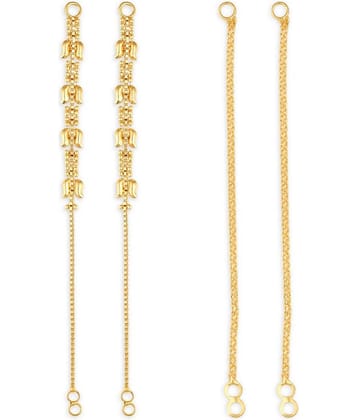 1gram gold Plated Kanchain Ear chain earcuff Ear to Ear Combo for Women & Girls