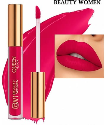 Beauty Women Pink Matte Long Lasting Liquid Lipstick ( Pack of 1 )