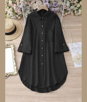 Sheetal associates Women Crepe Solid A-line Dress ( Pink )