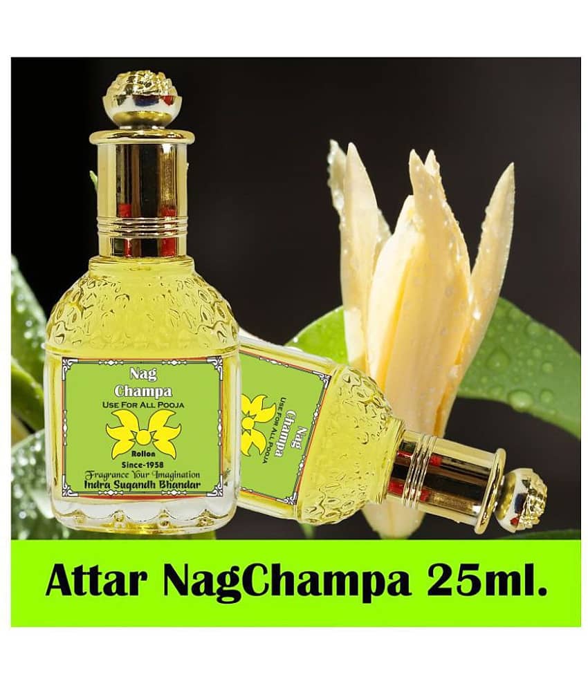 INDRA SUGANDH BHANDAR - Nag Champa Rare Fragrance for Gift Purpose Pure Perfume Attar For Men & Women 25mlPack Of 1