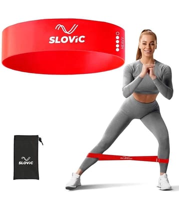 Slovic Rubber Compact Resistance Band Red - Medium Resistance