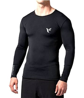 Zexer Unisex 100% Polyester Slim and Tight Super Soft Compression & Slimming Shape Round-Neck Compression T-Shirt