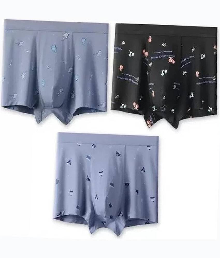 Cavenders Pack of 3 Nylon Trunks For Men's ( Multicolor )