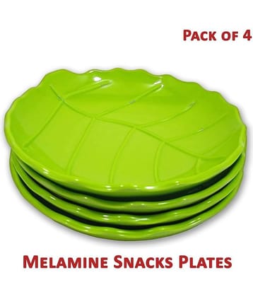 Inpro 4 Pcs Melamine Dark Green Quarter Plate