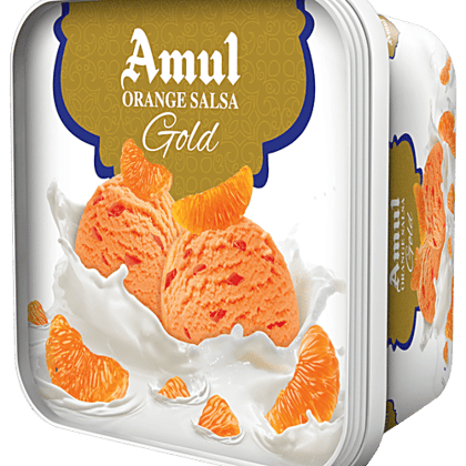 Amul Gold Orange Salsa Ice Cream, 1 L Tub