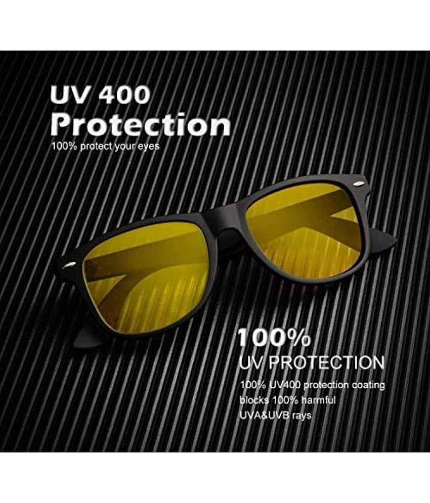 Mahek Accessories - Night Vision Yellow Riding Goggles ( Pack of 1 )