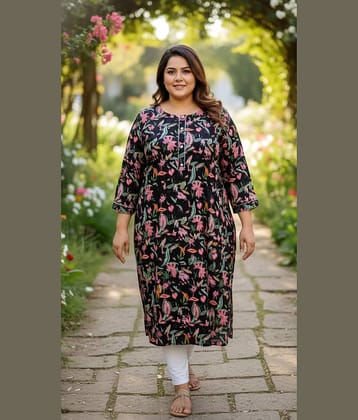 Flavia Creation Women Cotton Printed Straight Kurti ( Multicolor )