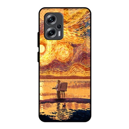 Sunset Vincent Glass Case for Redmi K50i 5G