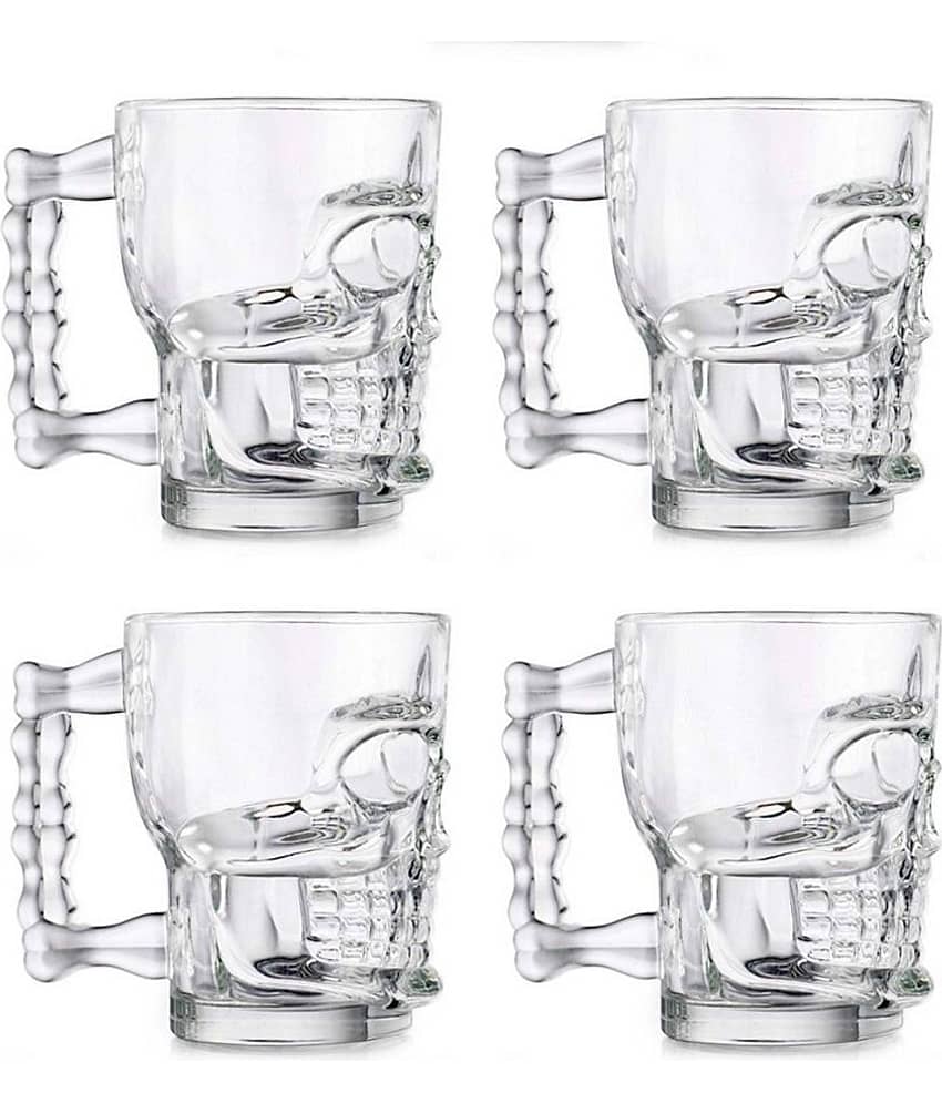 Afast Beer Mug Glasses Set,  500 ML - (Pack Of 4)