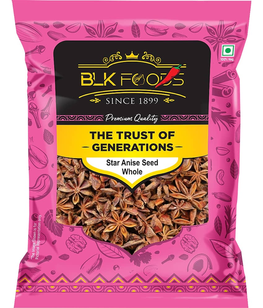BLK FOODS _Select Star Anise Seed Whole (Badiyan) 100g 100 gm