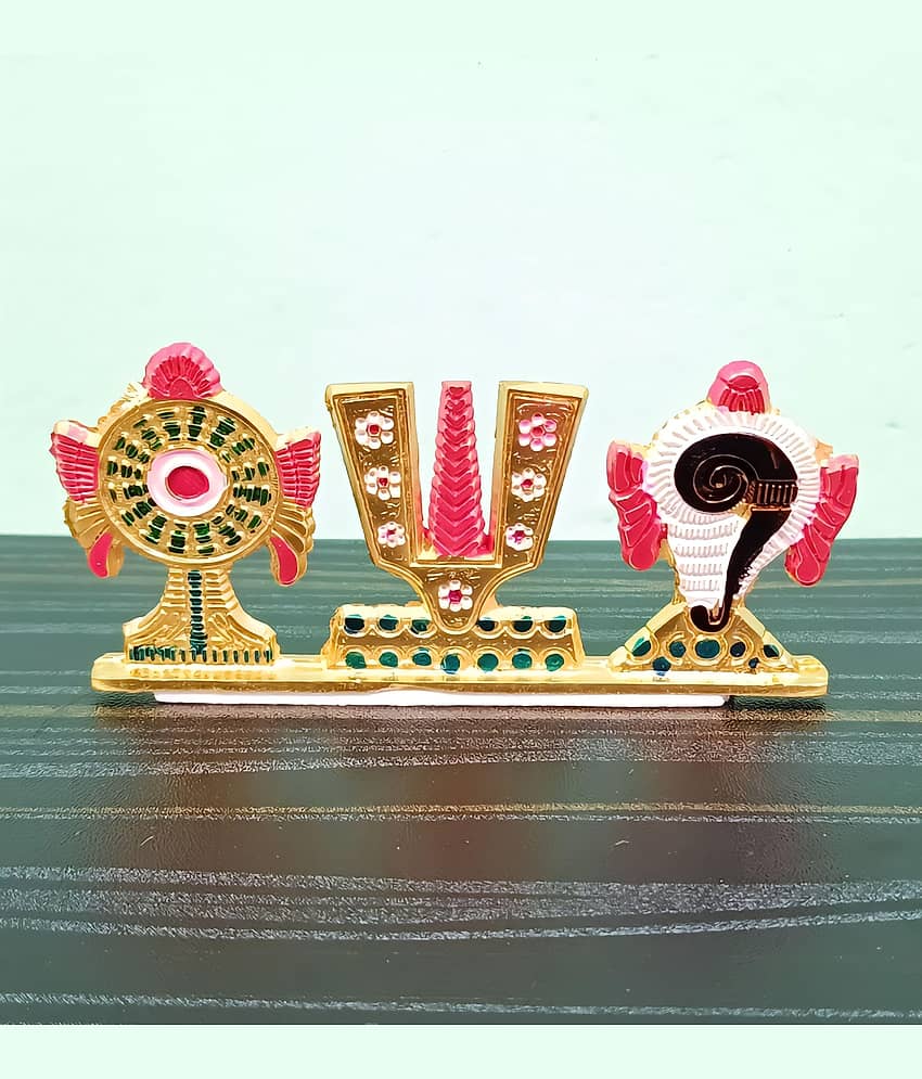 Basukiya Aluminium Tirupati Balaji Idol ( 12 cm )