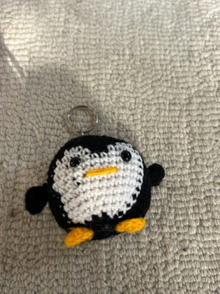 Crochet Penguin Keychain