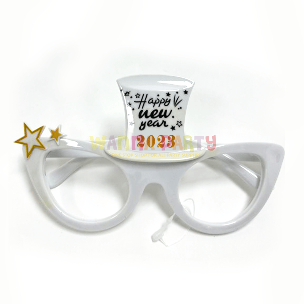 Happy New Year Shades White - Party and Festive Needs | Buy online on ZillyBuy