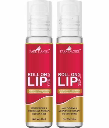 Park Daniel Roll On Lip Serum Nourishment Lip Gloss Stick Pink SPF 15 Pack of 2 20 mL
