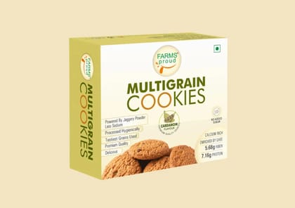 Multigrain Cardamom Cookies | Nutritious, Crispy & Flavorful | No Maida, No Preservatives | Jaggery Goodness | 330 g (Pack Of 2, 165g x 2 ) Multigrain Cardamom Cookies | Nutritious, Crispy & Flavorful | No Maida, No Preservatives | Jaggery Goodness | 330 g (Pack Of 2, 165g x 2 )