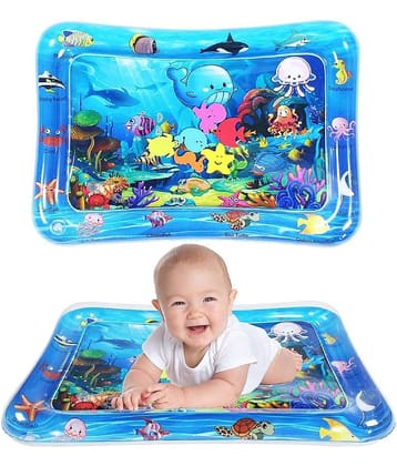 Baby Kids Water Play Mat Toys Inflatable Tummy Time Leak-Proof Water Play Mat, Fun Activity Play Center Indoor And Outdoor Water Play Mat For Baby (Water Play Mat), Multicolor