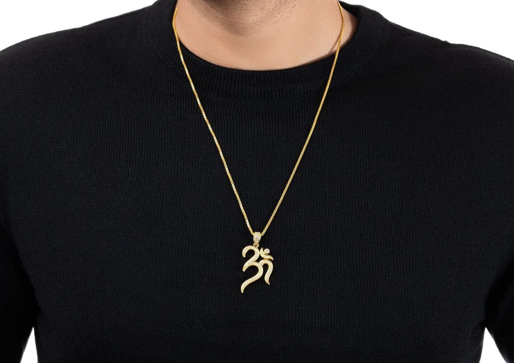 Iced Out Om Pendant