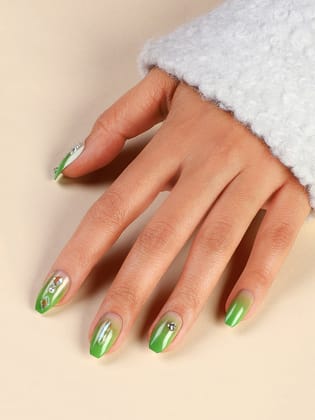 The Feier Press-On Nails - Kelly Green-Nails
