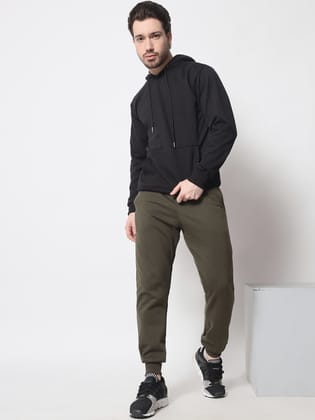 Green Fleece Joggers-XL