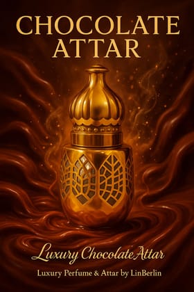 Chocolate Attar (10ml) | Sweet & Long Lasting Indian Chocolate Musk Attar for Men & Women | Alcohol-Free Fabric Use Attar | Luxury Traditional Perfume Oil by LinBerlin
