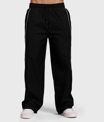 Fuaark Black Polyester Men's Sports Trackpants ( Pack of 1 )