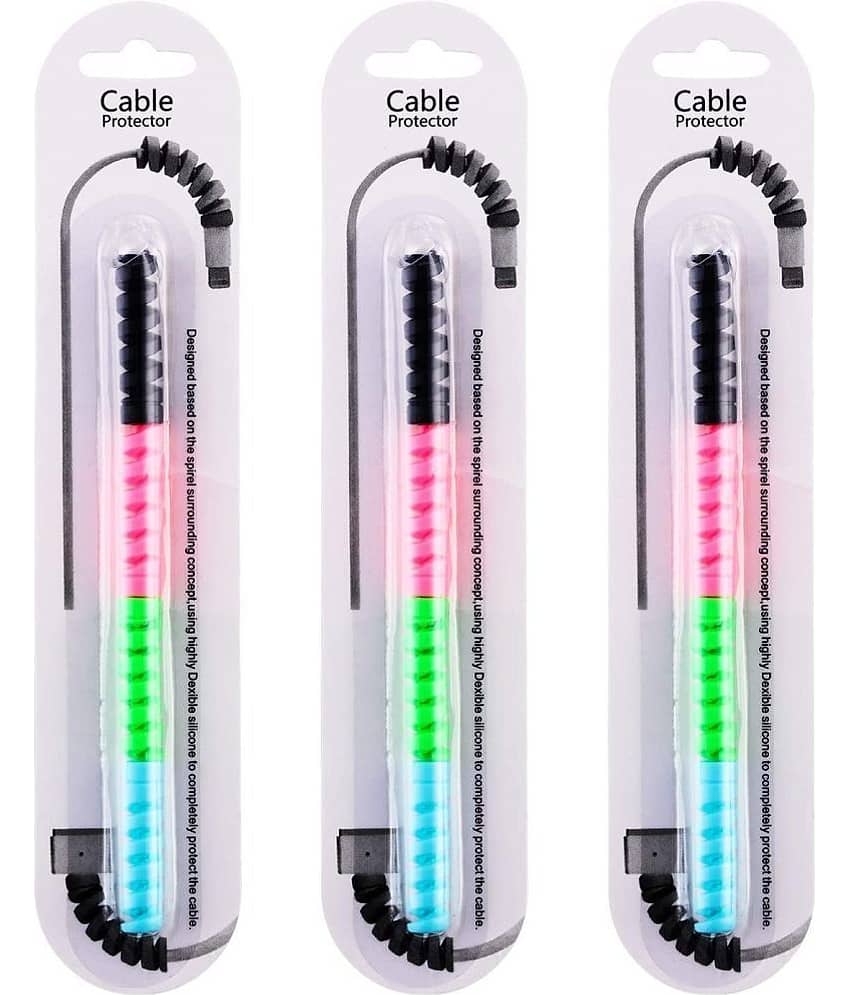 THRIFTKART - Adjustable Cable Protector for Smartphones and Tablets ( Multicolor )