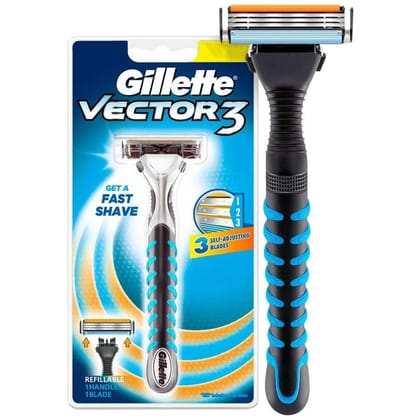 Gillette Vector 3 - Manual Shaving Razor, 20 gm