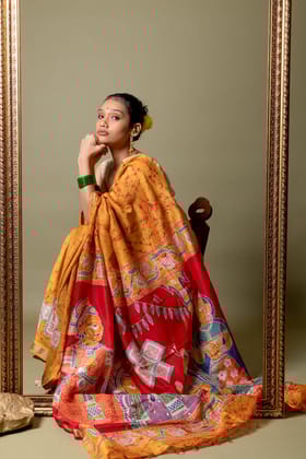 Batik Maheswari saree - Narmada- Vivah