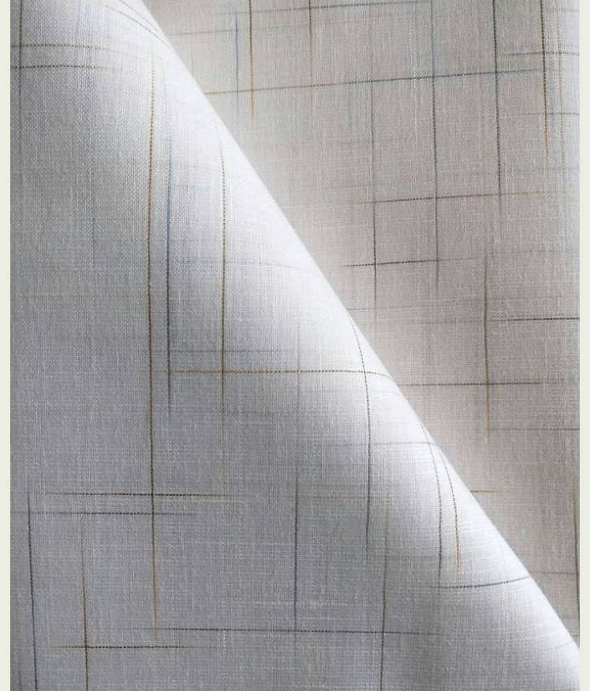 Makhanchor White Linen Men's Unstitched Shirt Piece ( Pack of 1 )