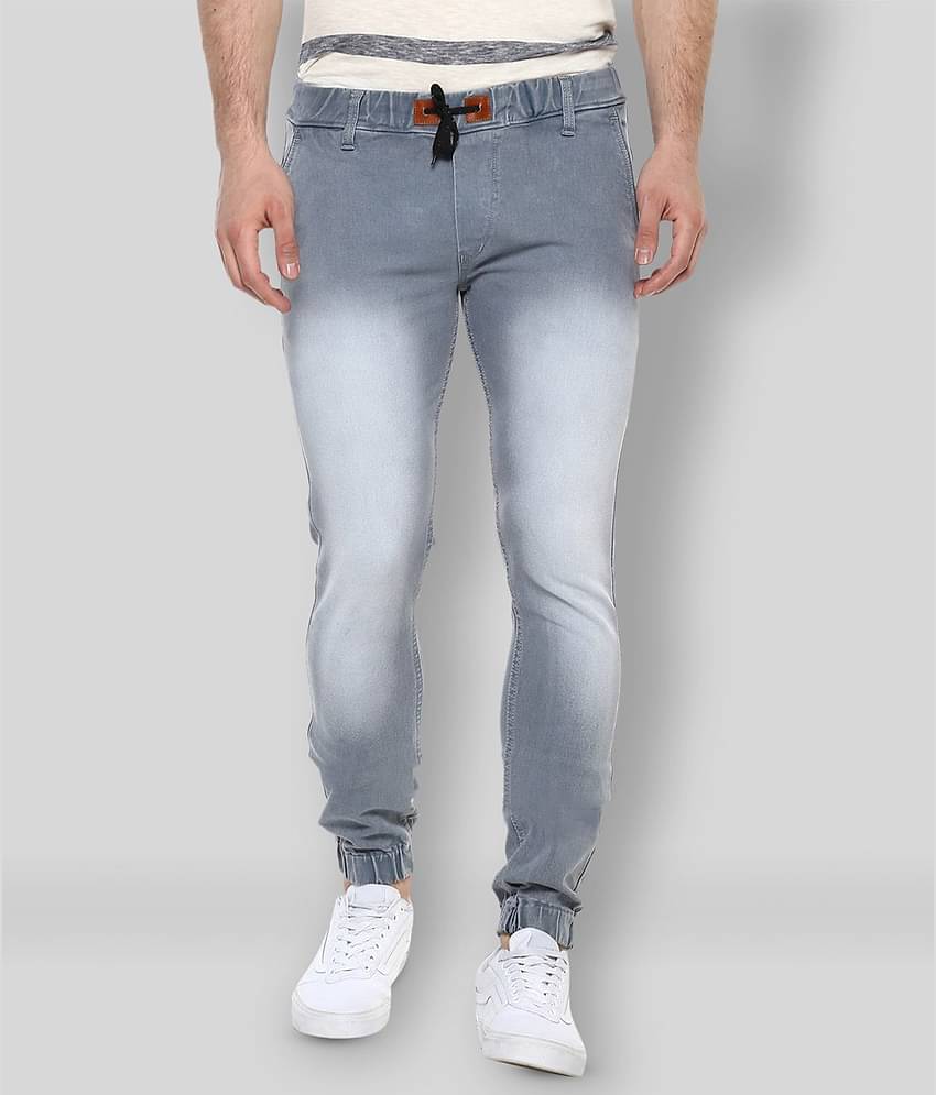 Urbano Fashion - Grey Cotton Blend Slim Fit Men's Jeans ( Pack of 1 )