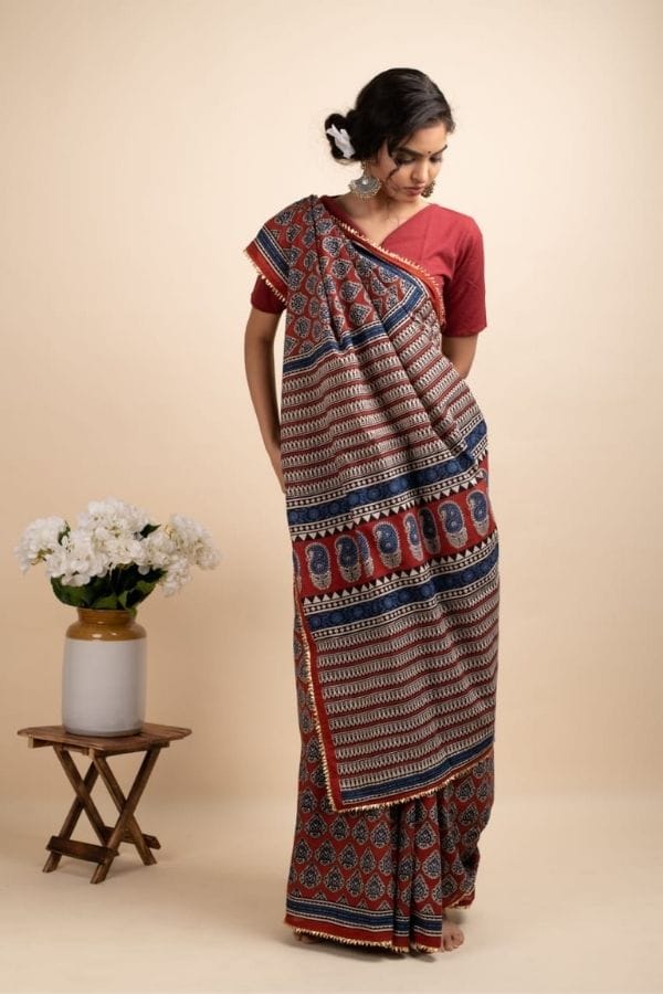 The Red Secret Saree