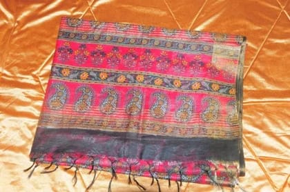 Elegant Pink Silk Saree