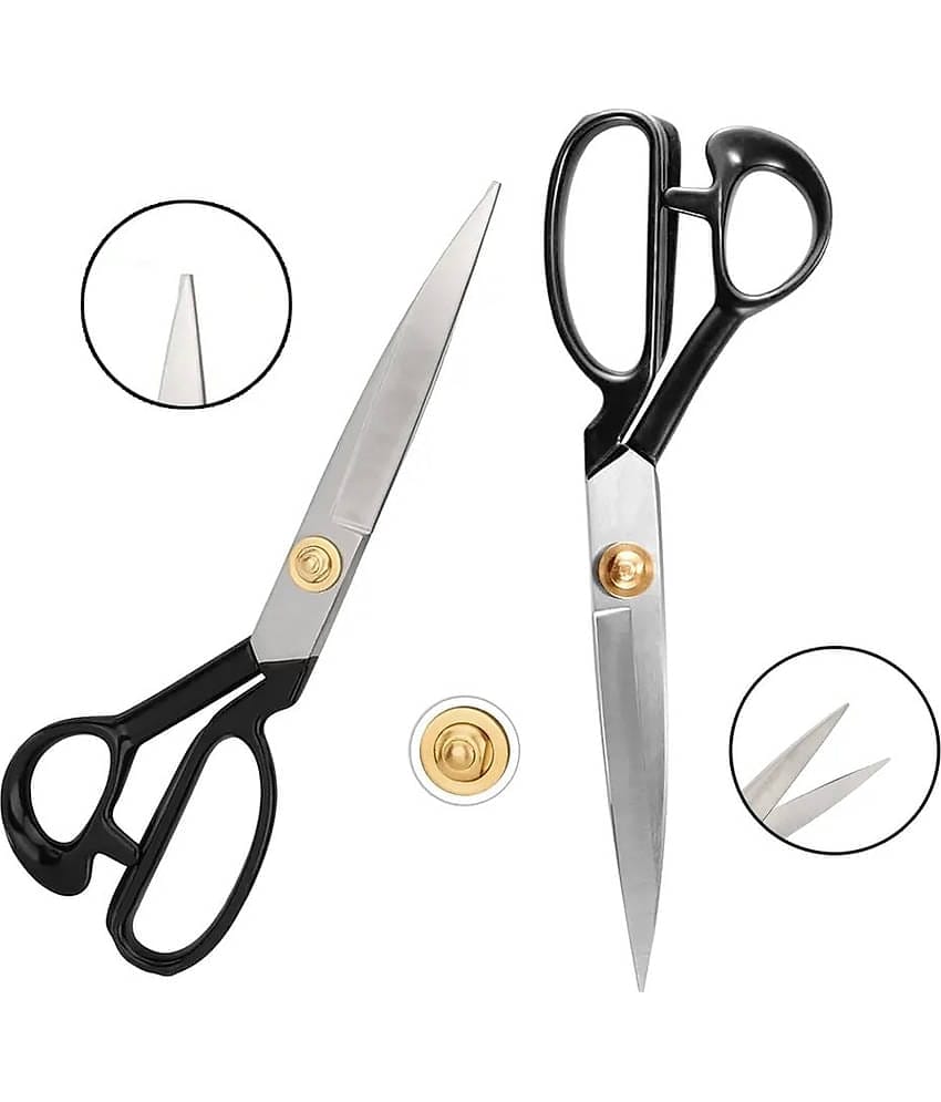 JUPITER Stainless Steel Western Premium Gold Tailoring Scissors, A-300 12-inch (Silver)