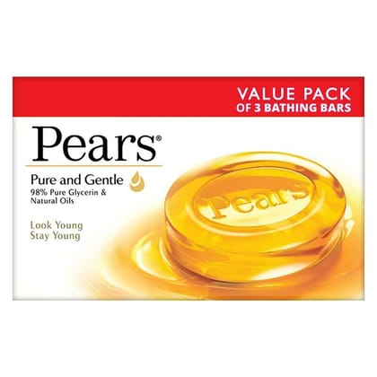 Pears Pure & Gentle Soap With Natural Oils, 125 G
