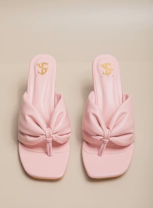 Baby pink Cushiony heels-35