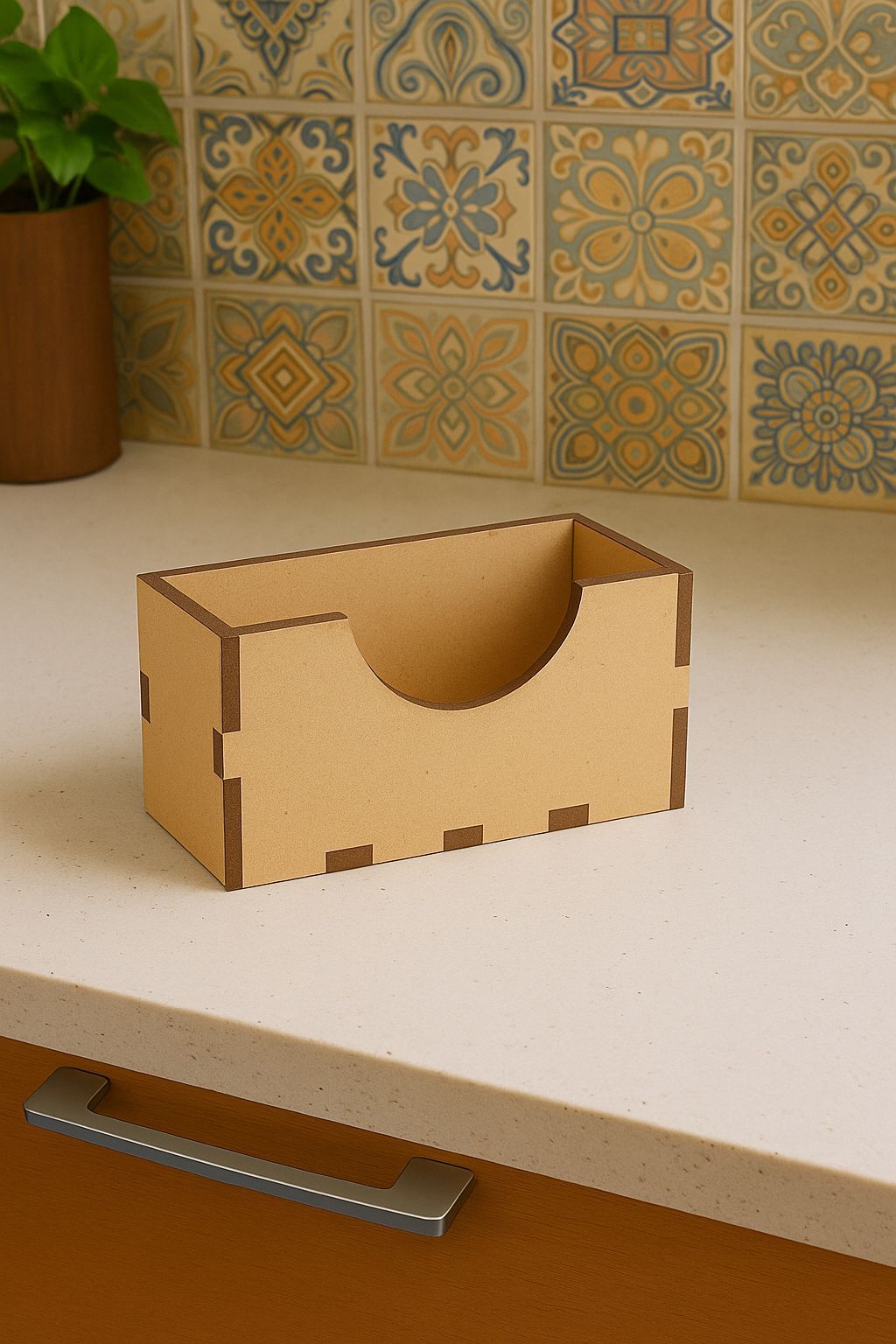 Dbeautify's DIY Rectangular MDF Napkin Holder