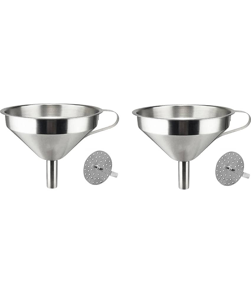 Dynore - Silver Steel Strainer ( Pack of 2 )