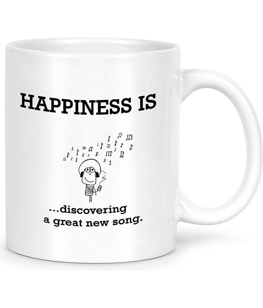 Idream Quote Printed Ceramic Coffee Mug 1 Pcs 330 mL