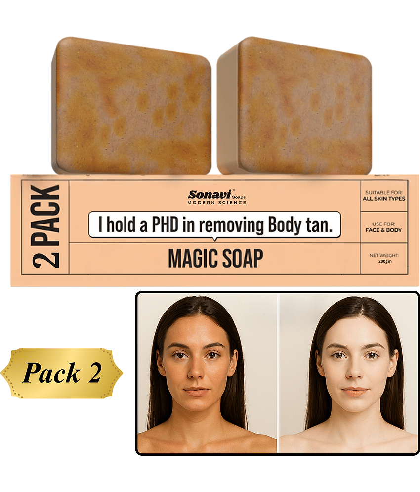 Sonavi Skin Whitening GHARSOAP Soap for All Skin Type ( Pack of 3 )