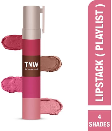 TNW - The Natural Wash Lipstack(01) Playlist, Longtay Lipstick Set, 6.4G