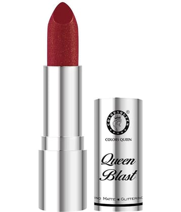 Colors Queen Queen Blast Shimmer Glitter Lipstick 4, Promise Pink (Shade - 07)
