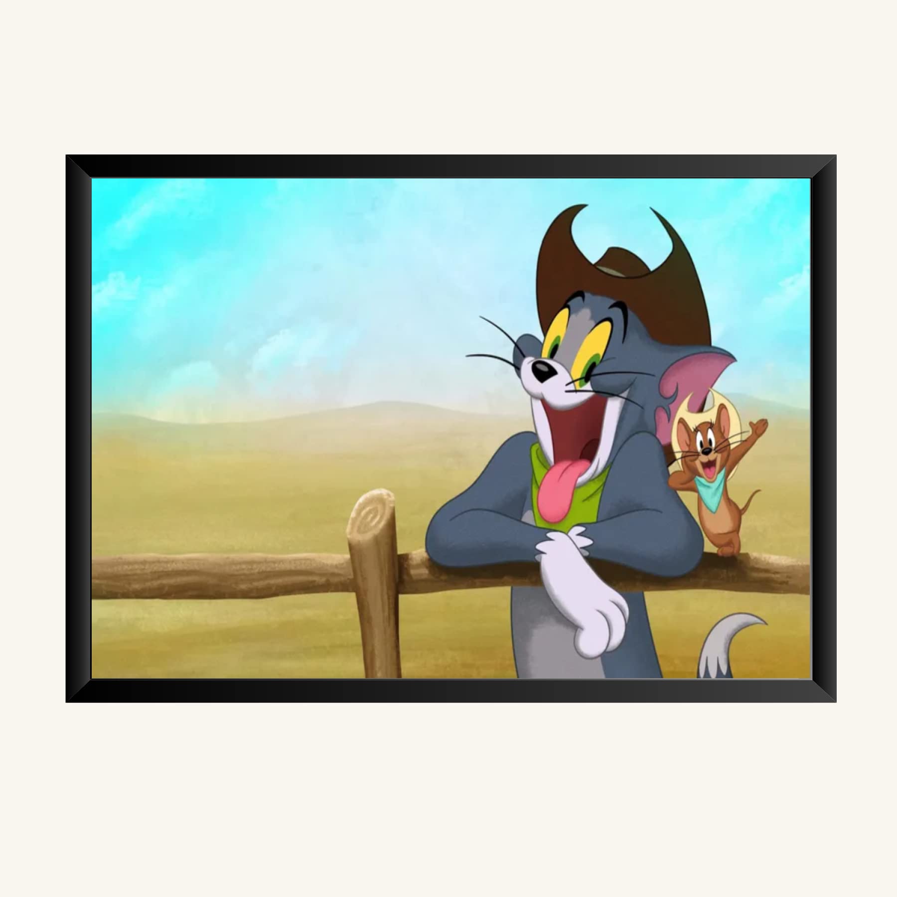 NOKKES Tom And Jerry Photo Frame Wall Poster 8X12 In Printed Poster Photo Paper 300Gsm Photo Frame For Wall Decoration _18